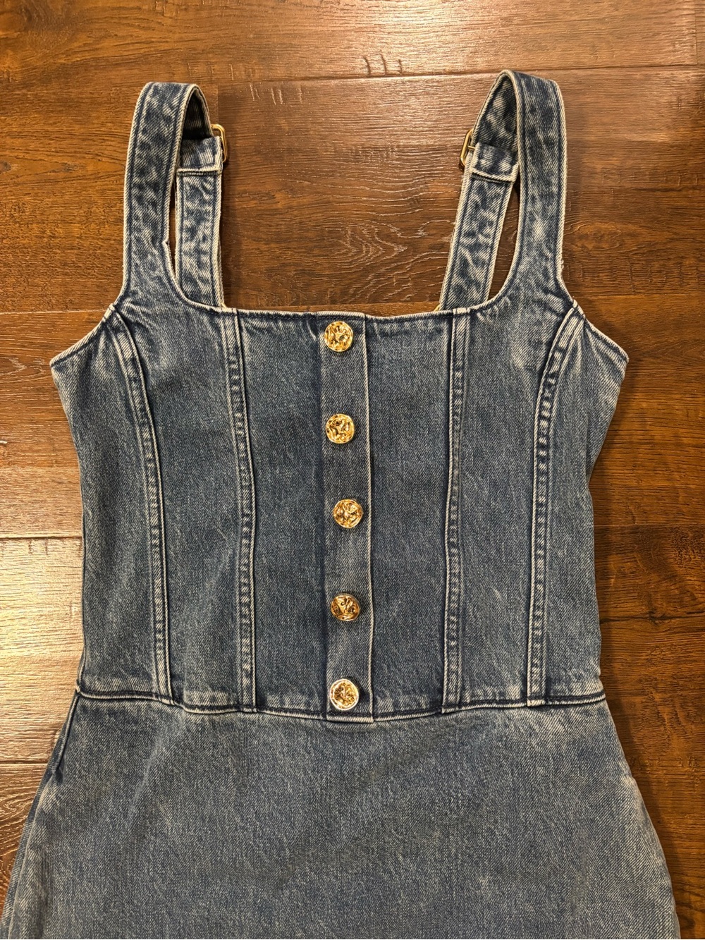 Show Me Your MuMu Denim Midi Dress - Picture 4 of 7